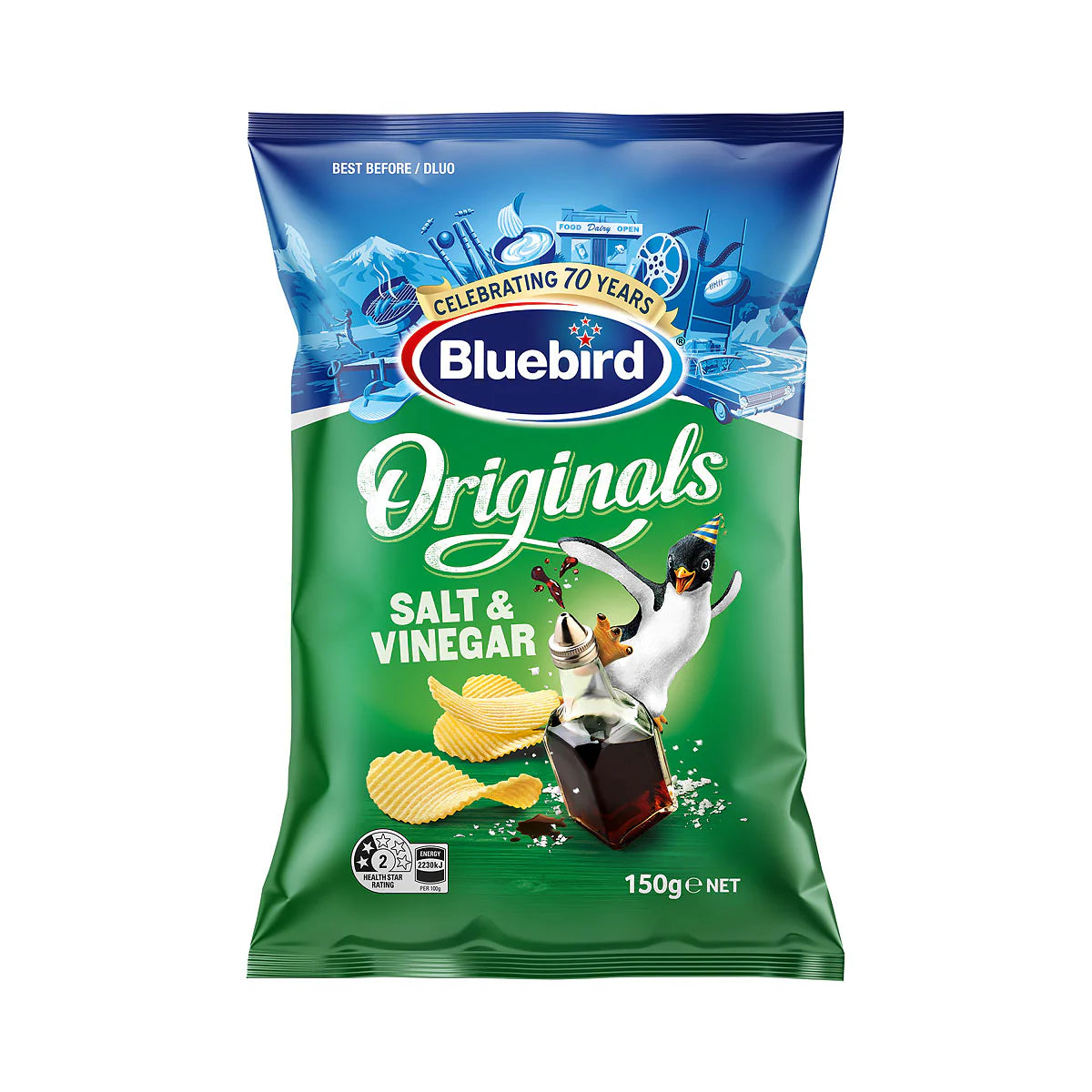 Bluebird Chips Salt & Vinegar 150g