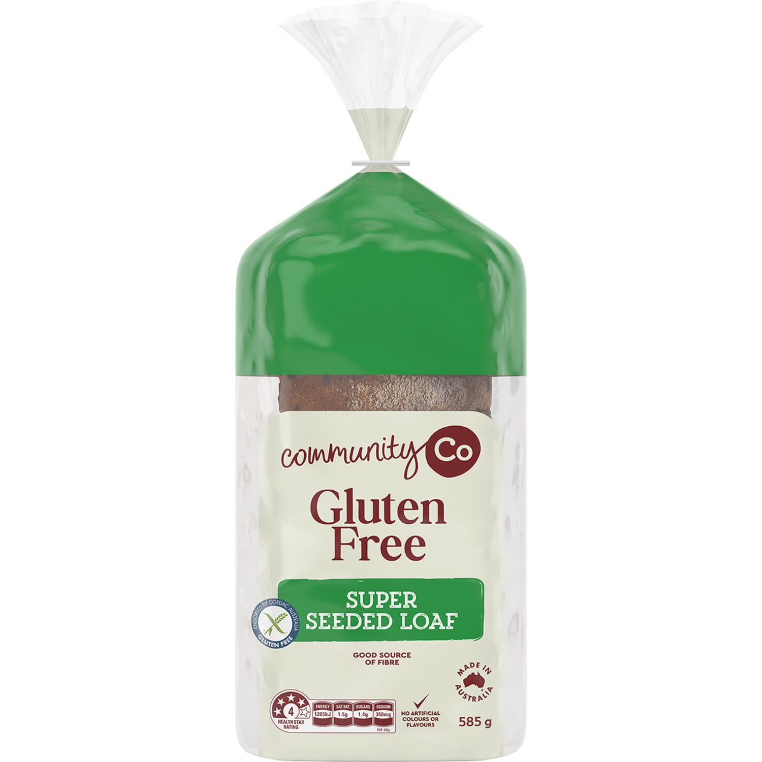 Community Co Gluten Free Sliced Loaf Super Seeded 585g