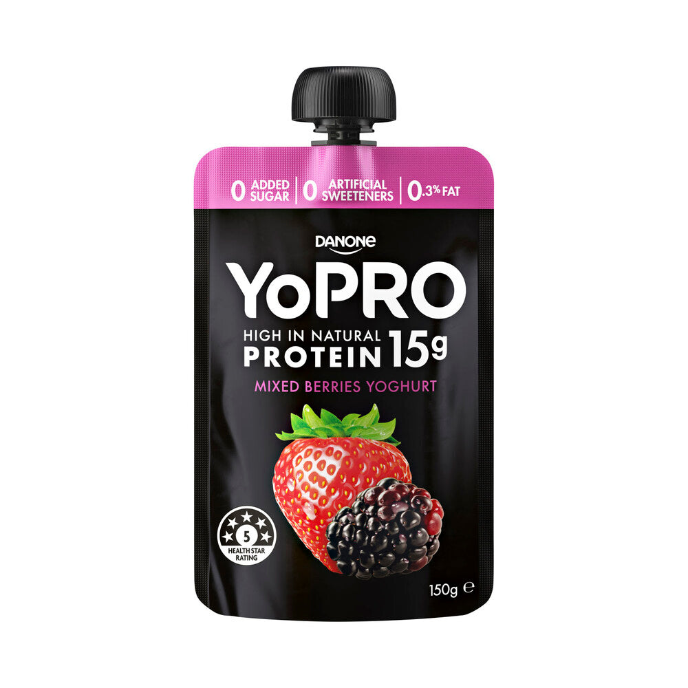 Yopro High Protein Mixed Berries Pouch 150g