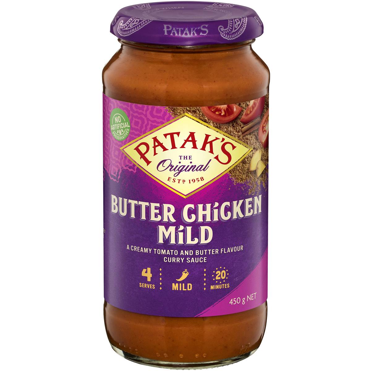 Patak's Butter Chicken Mild Sauce 450g