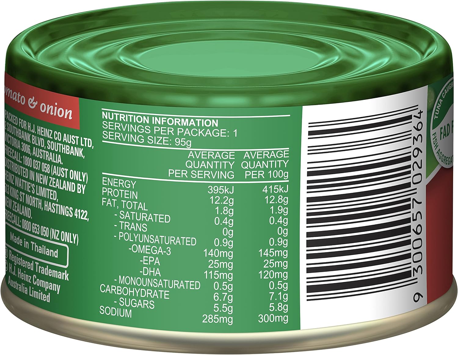 Greenseas Tuna Tomato & Onion 95g