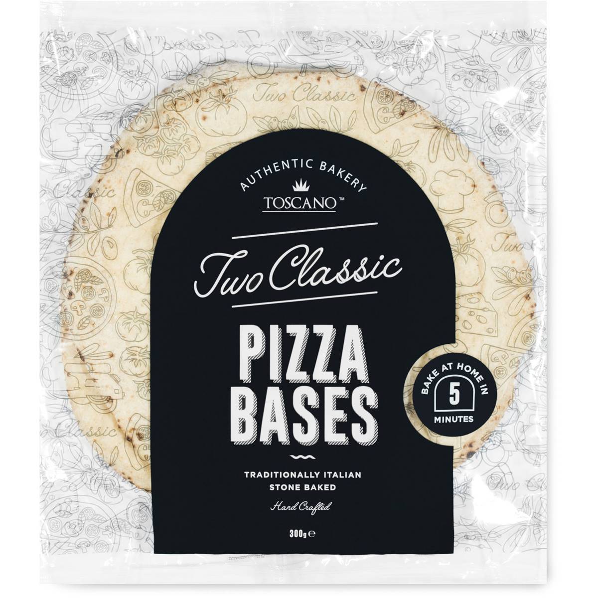 Toscano Pizza Base Twin Pack 300g