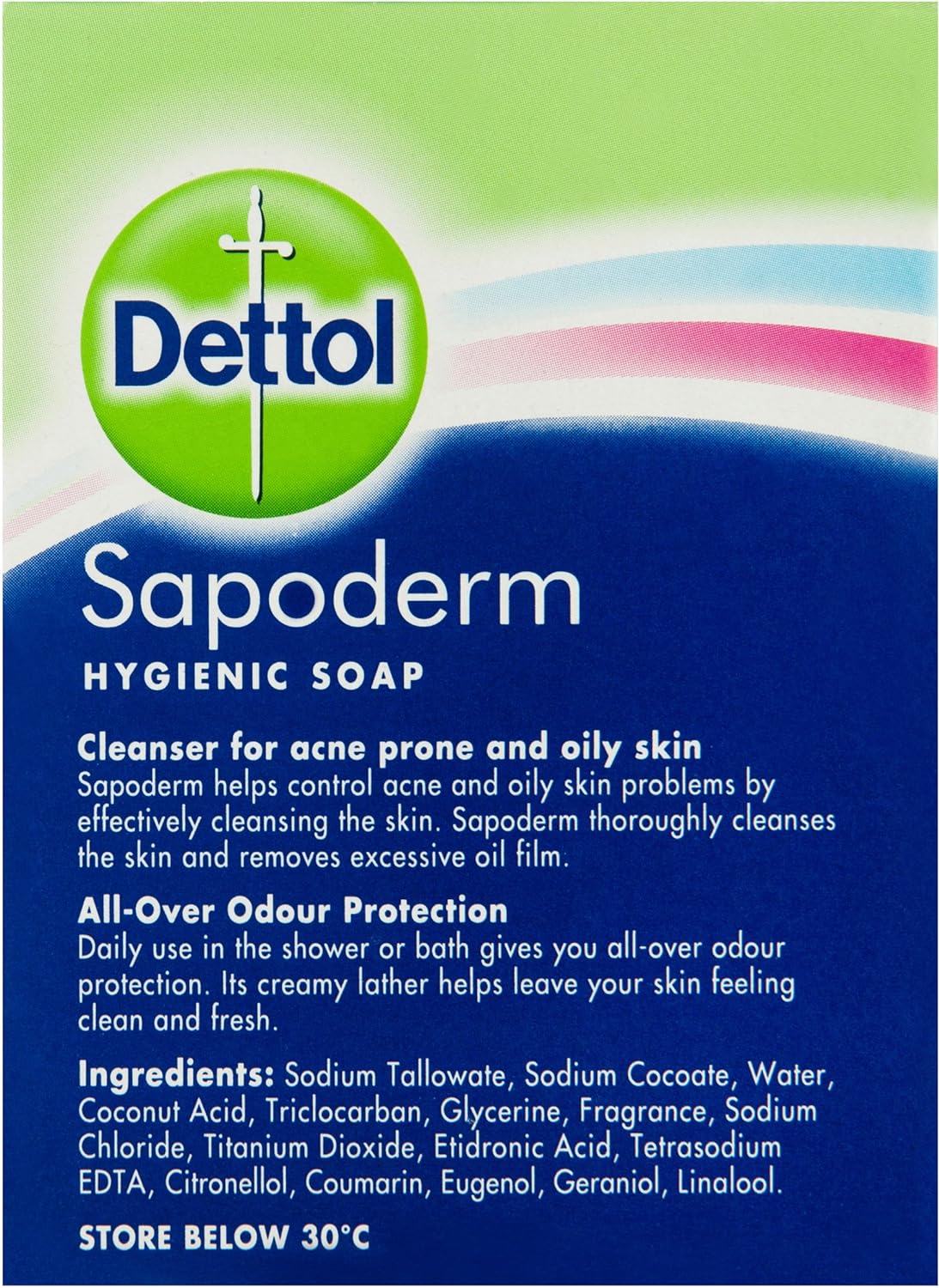 Dettol Sapoderm Medicated Soap 3pk 375g