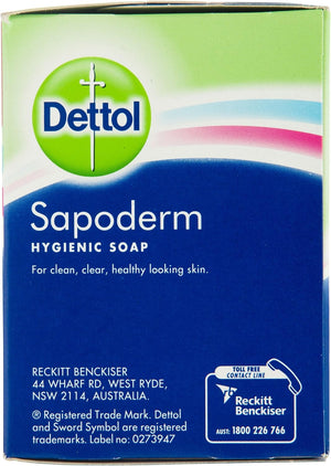 Dettol Sapoderm Medicated Soap 3pk 375g