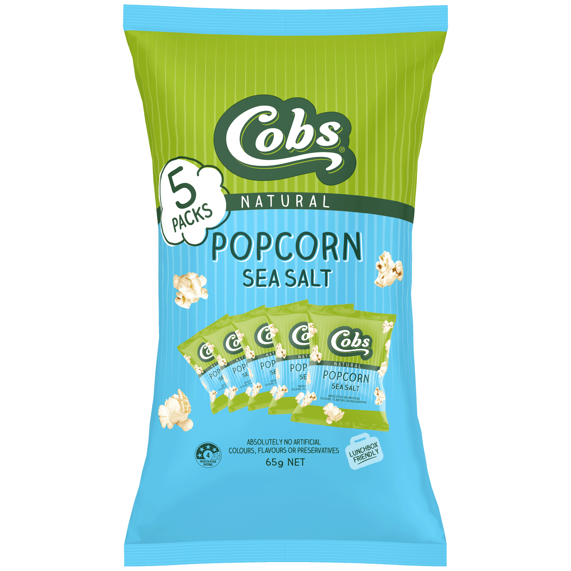 Cobs Popcorn Sea Salt 5pk 65g