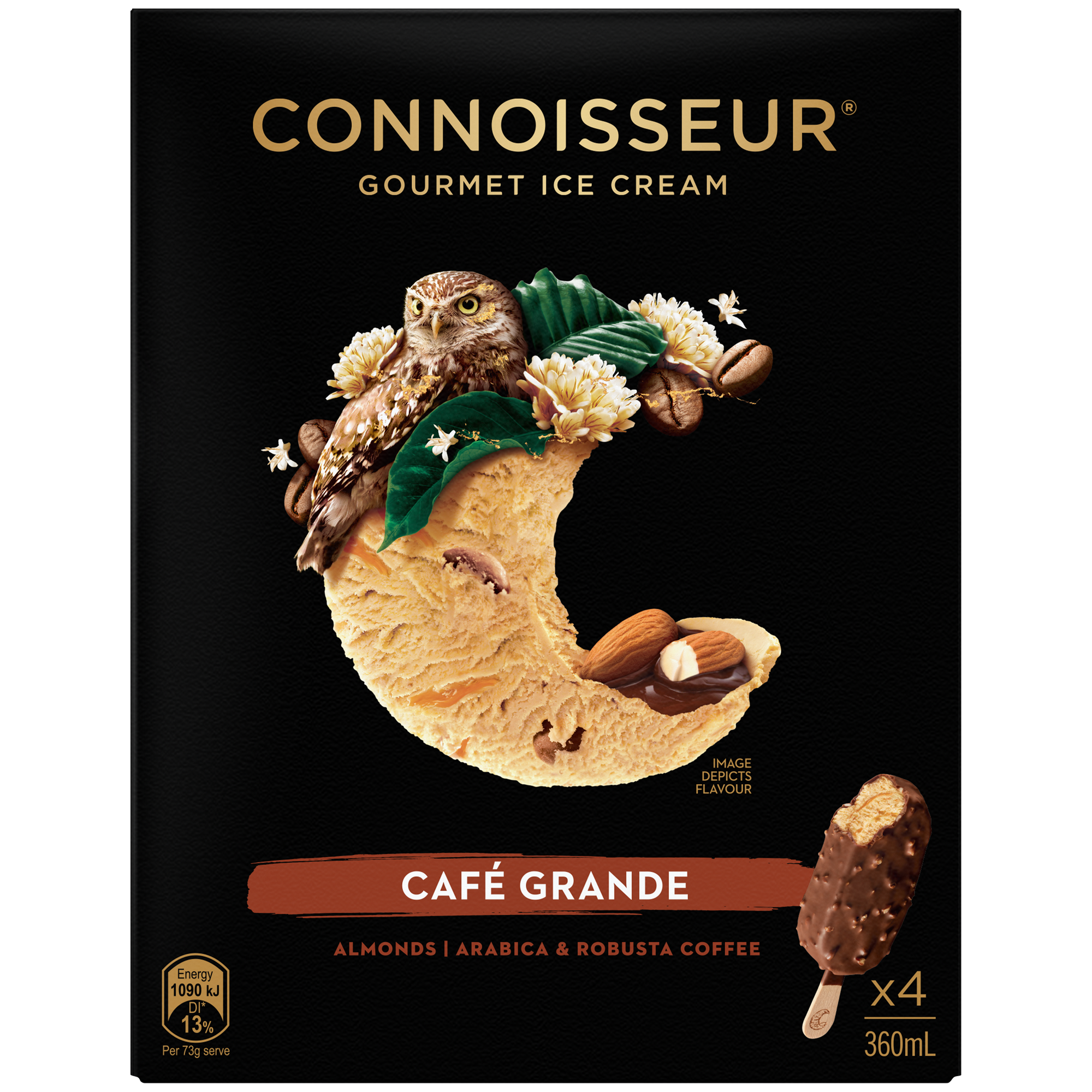 Connoisseur Cafe Grande Ice Cream Bars 4pk