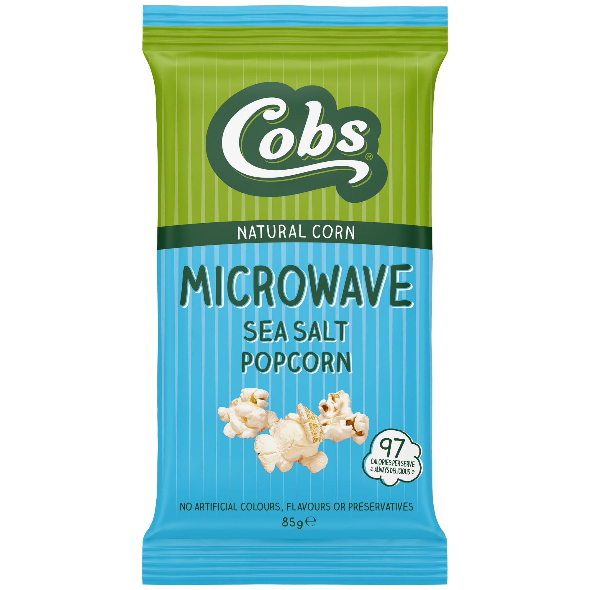 Cobs Microwave Popcorn Sea Salt 85g