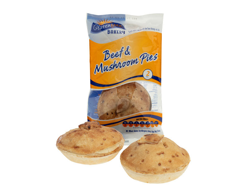 Glutenfree Bakery Beef & Mushroom Pie 2pk