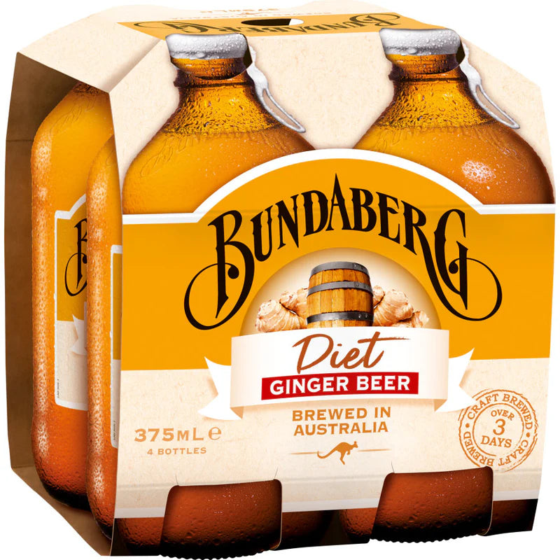 Bundaberg Ginger Beer Diet 4x375ml