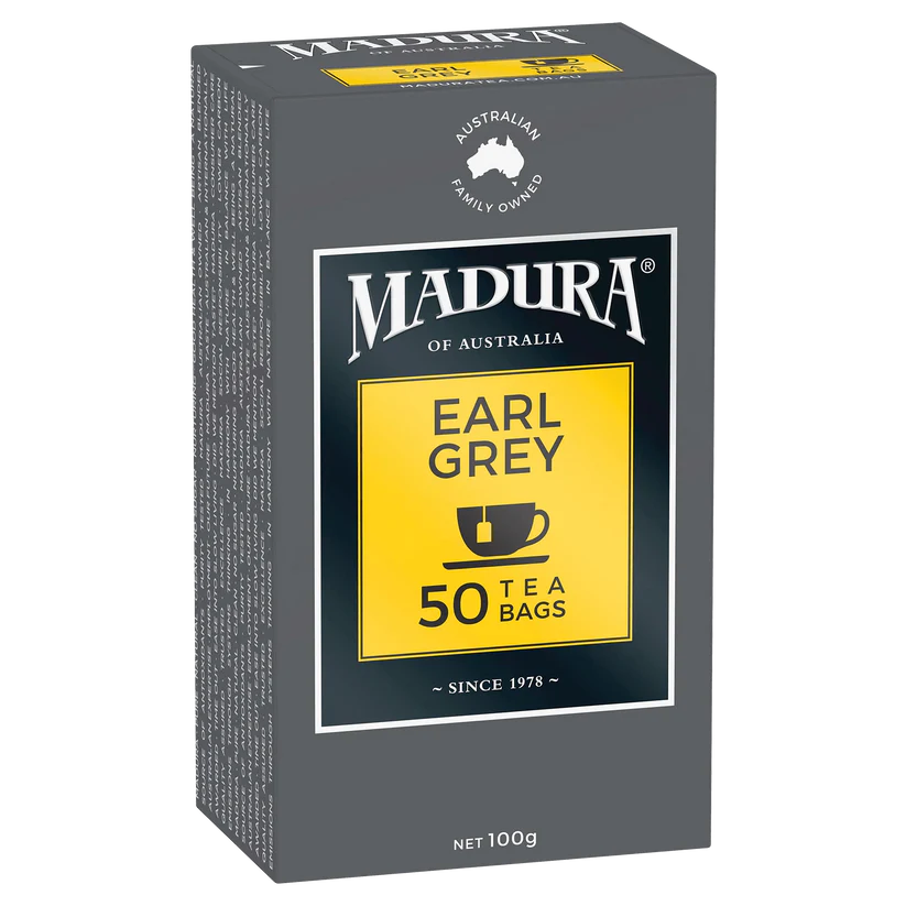 Madura Earl Grey Tea Bags 50pk 100g