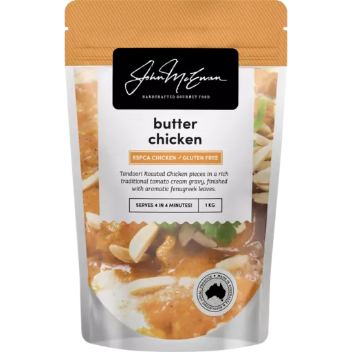 John McEwan Handcrafted Gourmet Butter Chicken 1kg