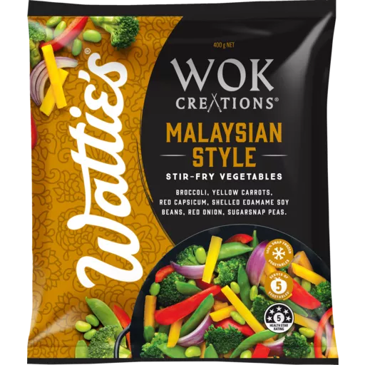 Watties WOK Creations Malaysian Style Stir-Fry Vegetables 400g