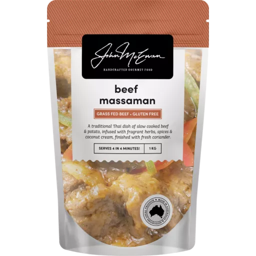 John McEwan Handcrafted Gourmet Beef Massaman 1kg