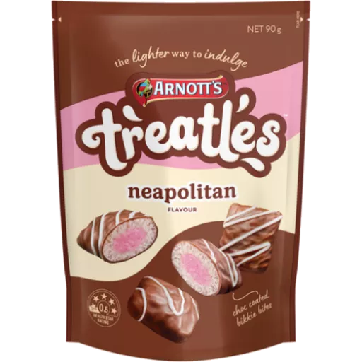 Arnotts Treatles Neapolitan 90g