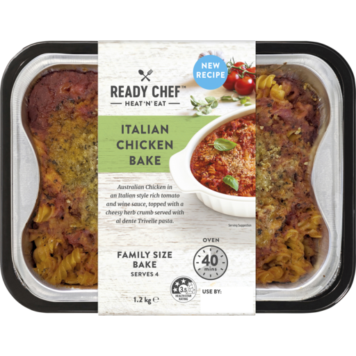 Ready Chef Italian Chicken Bake Family Size 1.2kg