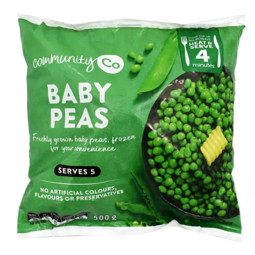 Community Co Baby Peas 500g