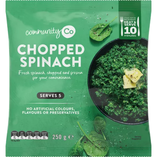 Community Co Spinach Portions 250g