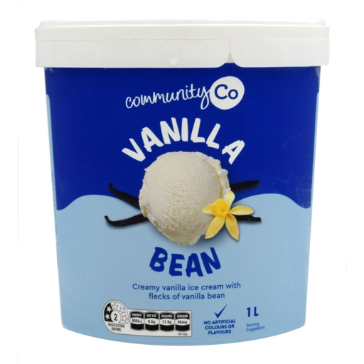 Community Co Vanilla Bean Ice Cream 1L