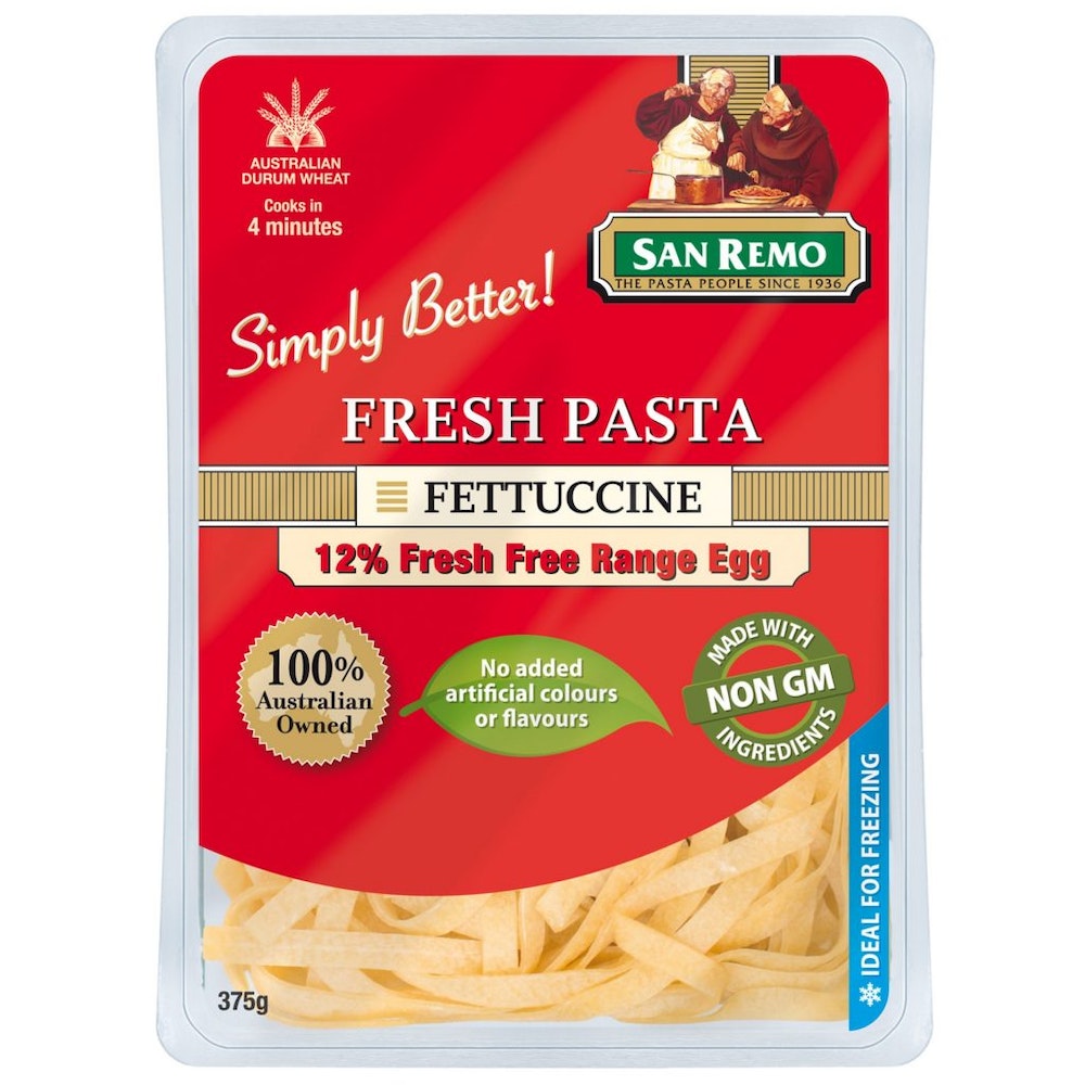 San Remo Fresh Pasta Fettuccine 375g