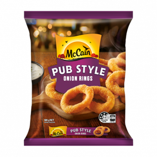 McCain Pub Style Onion Rings 500g