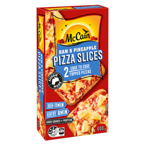 McCain Ham & Pineapple Pizza Slices 2pk 600g