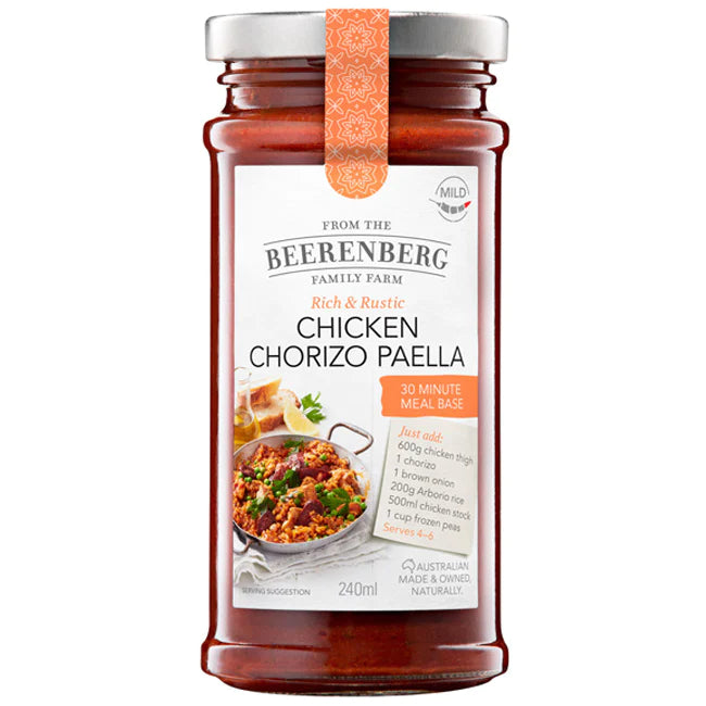 Beerenberg Chicken Chorizo Paella Meal Base 240ml