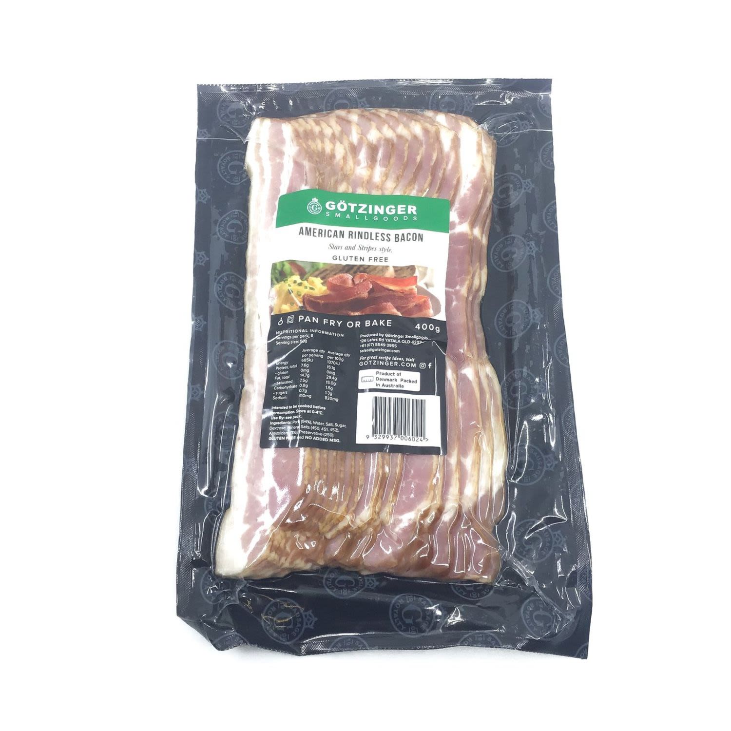 Gotzinger American Rindless Bacon, 400g