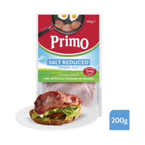 Primo Bacon Short Cut Salt Reduced 200g