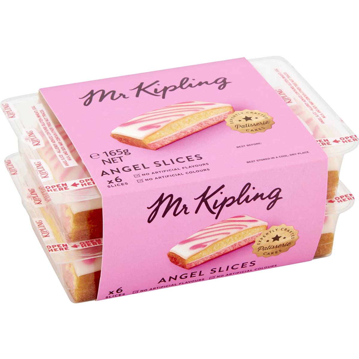 Mr Kipling Cake Angel Slices Snack Pack 6pk