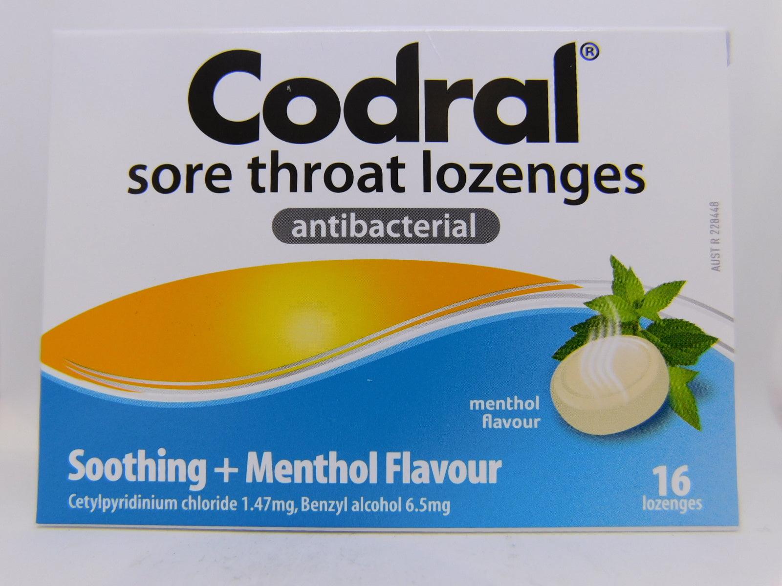 Codral Lozenges Antibacterial Soothing & Menthol 16pk