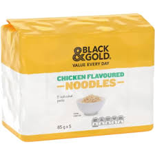 Black & Gold Noodles Chicken Flavoured 5 Pack 85g