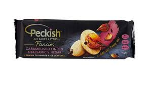 Peckish Fancies Rice Cracker Caramelised Onion & Balsamic Vinegar 90g