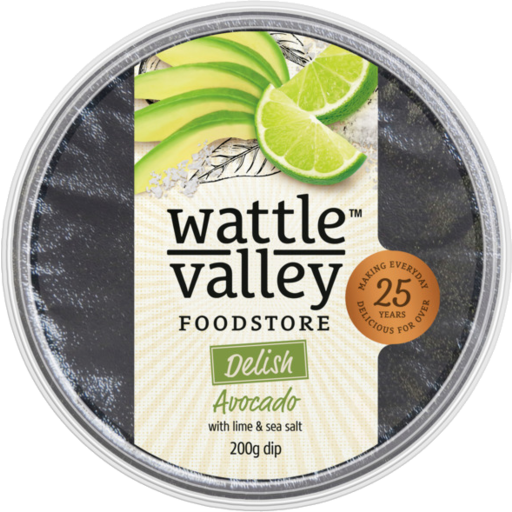 Wattle Valley Avocado Lime & Sea Salt Delish Dip 200g