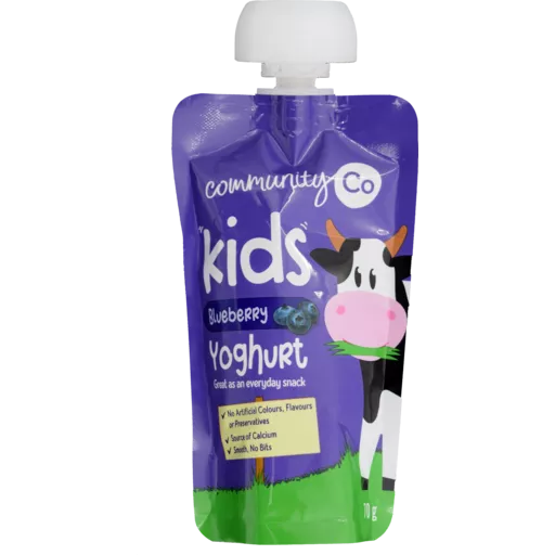 Community Co Kids Yoghurt Pouch Blueberry 70g