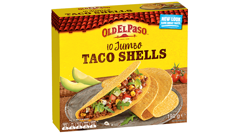 Old El Paso Taco Shells Jumbo 10pk