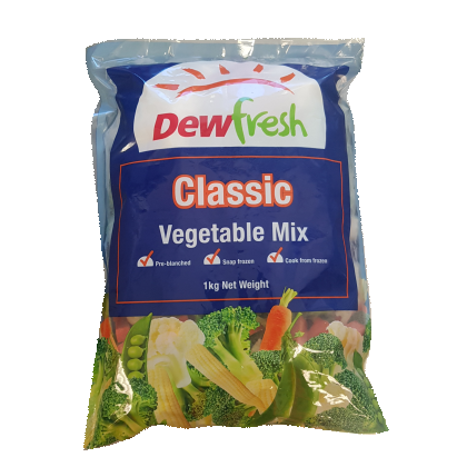 Dew Fresh Classic Vegetable Mix 1kg